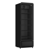 Armoire à boissons 380 Litres avec roulettes à l'arrière Full Black PREMIUM - GOLDINOX