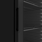 Armoire à boissons 380 Litres avec roulettes à l'arrière Full Black PREMIUM - GOLDINOX