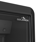 Armoire à boissons 380 Litres avec roulettes à l'arrière Full Black PREMIUM - GOLDINOX