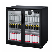 Arrière de bar 2 portes battantes vitrées PREMIUM - GOLDINOX