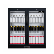 Arrière de bar 2 portes battantes vitrées PREMIUM - GOLDINOX