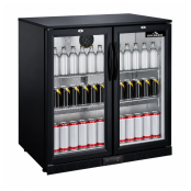 Arrière de bar 2 portes battantes vitrées PREMIUM - GOLDINOX