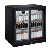 Arrière de bar 2 portes coulissantes vitrées PREMIUM - GOLDINOX