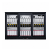 Arrière de bar 3 portes coulissantes vitrées PREMIUM - GOLDINOX