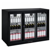 Arrière de bar 3 portes coulissantes vitrées PREMIUM - GOLDINOX