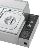Bain marie professionnel avec robinet de vidange (5x GN1/2) PREMIUM - GOLDINOX