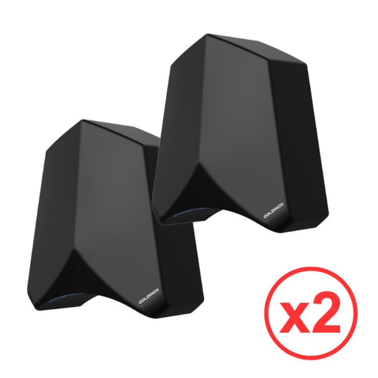 Sèche-mains DESIGN avec capteur - Noir - PREMIUM / GOLDINOX