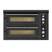 Four à pizza électrique 4+4 x Ø34 cm (12kW - 380V) Série "PIZZA CHEF" PREMIUM - GOLDINOX