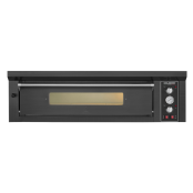 Four à pizza électrique 6 x Ø34 cm LARGE (8kW - 380V) Série "PIZZA CHEF" PREMIUM - GOLDINOX