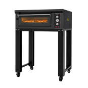 Four à pizza électrique 4 x Ø34 cm (6kW - 380V) sur roulettes Série "PIZZA CHEF" PREMIUM - GOLDINOX