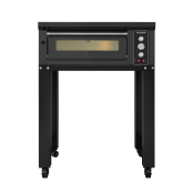 Four à pizza électrique 4 x Ø34 cm (6kW - 380V) sur roulettes Série "PIZZA CHEF" PREMIUM - GOLDINOX