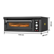 Four à pizza électrique 4 x Ø34 cm (6kW - 380V) Série "PIZZA CHEF" PREMIUM - GOLDINOX