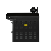 Four à pizza électrique 4 x Ø34 cm (6kW - 380V) avec hotte d'extraction et moteur Série "PIZZA CHEF" PREMIUM - GOLDINOX