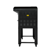Four à pizza électrique 4 x Ø34 cm (6kW - 380V) sur roulettes et hotte d'extraction Série "PIZZA CHEF" PREMIUM - GOLDINOX