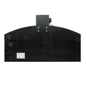 Four à pizza électrique 4 x Ø34 cm (6kW - 380V) avec hotte d'extraction et moteur Série "PIZZA CHEF" PREMIUM - GOLDINOX