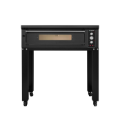 Four à pizza électrique 4 x Ø34 cm (6kW - 380V) sur roulettes Série "PIZZA CHEF" PREMIUM - GOLDINOX
