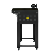 Four à pizza électrique 6x Ø34 cm (8kW-380V) sur roulettes avec hotte d'extraction + moteur Série "PIZZA CHEF" PREMIUM-GOLDINOX