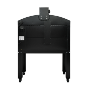 Four à pizza électrique 6 + 6 x Ø34 cm LARGE (16kW-380V) sur roulettes avec hotte d'extraction + moteur Série "PIZZA CHEF" PREMI