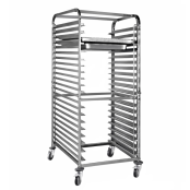 Chariot à échelles inox compatible GN 1/1 et 600x400 mm - 15 niveaux PREMIUM - GOLDINOX