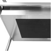 Chariot de service en inox 860x530 mm - 2 bacs PREMIUM - GOLDINOX