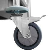 Chariot de service en inox 860x530 mm - 2 bacs PREMIUM - GOLDINOX