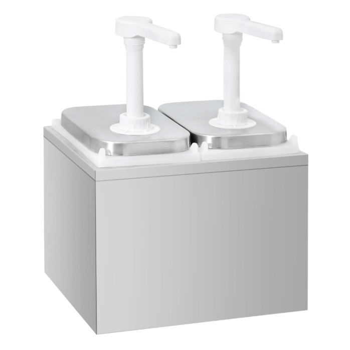 Distributeur de sauces en acier inoxydable 2 x 2 litres PREMIUM - GOLDINOX