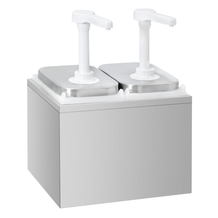 Distributeur de sauces en acier inoxydable 2 x 2 litres PREMIUM - GOLDINOX