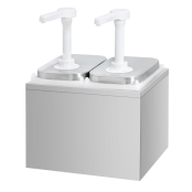 Distributeur de sauces en acier inoxydable 2 x 2 litres PREMIUM - GOLDINOX