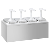 Distributeur de sauces en acier inoxydable 4 x 2 litres PREMIUM - GOLDINOX