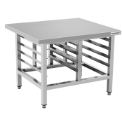 Support de four en acier inoxydable (Hauteur 700 mm) avec 2 x 4 niveaux GN 1/1 PREMIUM - GOLDINOX