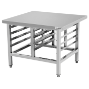 Support de four en acier inoxydable (Hauteur 700 mm) avec 2 x 4 niveaux GN 1/1 PREMIUM - GOLDINOX