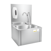 Lave-mains à commande fémorale + Distributeur de savon IDEAL - GOLDINOX