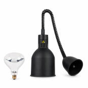 Lampe chauffante "CLOCHE" infrarouge suspendue en aluminium Or Rose (Hauteur réglable et ampoule blanche) PREMIUM - GOLDINOX