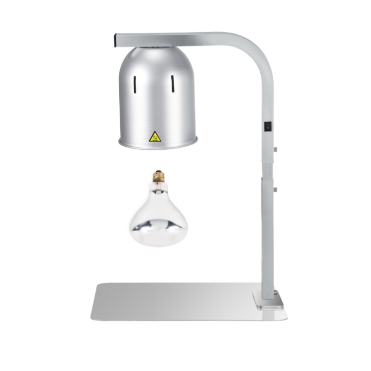 Lampe chauffante "CLOCHE" infrarouge suspendue en aluminium Or Rose (Hauteur réglable et ampoule blanche) PREMIUM - GOLDINOX