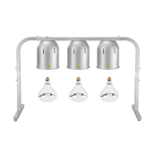 Lampe chauffante "CLOCHE" infrarouge suspendue en aluminium Or Rose (Hauteur réglable et ampoule blanche) PREMIUM - GOLDINOX