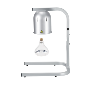 Lampe chauffante "CLOCHE" infrarouge suspendue en aluminium Or Rose (Hauteur réglable et ampoule blanche) PREMIUM - GOLDINOX