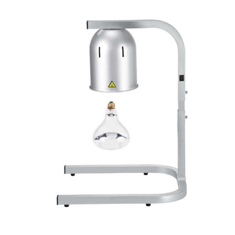 Lampe chauffante "CLOCHE" infrarouge suspendue en aluminium Or Rose (Hauteur réglable et ampoule blanche) PREMIUM - GOLDINOX
