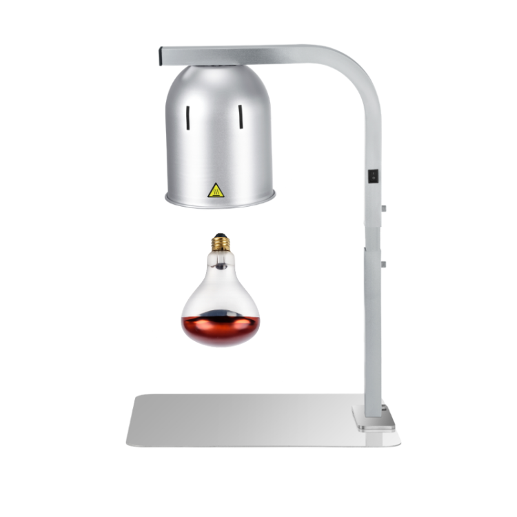Lampe chauffante "CLOCHE" infrarouge suspendue en aluminium Or Rose (Hauteur réglable et ampoule blanche) PREMIUM - GOLDINOX