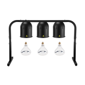 Lampe chauffante "CLOCHE" infrarouge suspendue en aluminium Or Rose (Hauteur réglable et ampoule blanche) PREMIUM - GOLDINOX