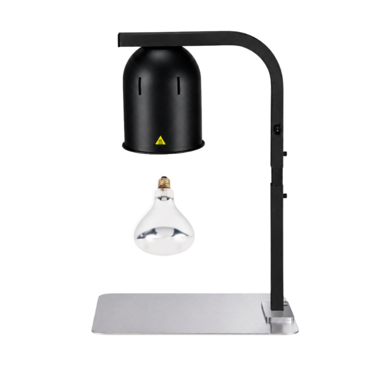 Lampe chauffante "CLOCHE" infrarouge suspendue en aluminium Or Rose (Hauteur réglable et ampoule blanche) PREMIUM - GOLDINOX