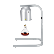 Lampe chauffante "CLOCHE" infrarouge suspendue en aluminium Or Rose (Hauteur réglable et ampoule blanche) PREMIUM - GOLDINOX