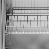 Meuble à pizza réfrigéré Tropicalisée 3 portes avec vitrine ingrédients (9x GN1/3) PREMIUM - GOLDINOX