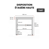 Table inox 800 x 700 mm / GOLDINOX