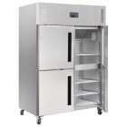 Réfrigérateur inox 1200 L / 4 Portillons