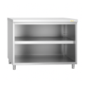 Meuble bas inox ouvert profondeur 700 mm