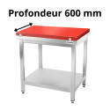 Tables de découpe profondeur 600 mm