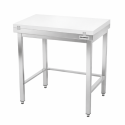 Table de découpe blanche avec renfort profondeur 700 mm