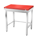 Table de découpe rouge avec renfort profondeur 800 mm