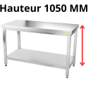 Tables de travail en inox Bar – Profondeur de 500 à 800 mm & Accessoires