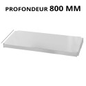 Etagère inférieure pour table de travail inox profondeur 800 mm
